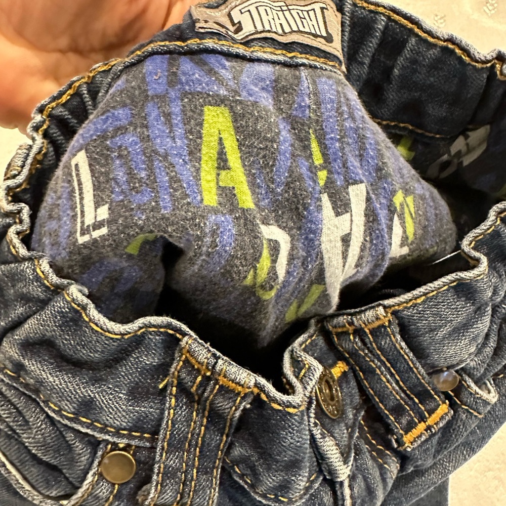 Size 6 boys lined used old navy jeans - Picture 3 of 4